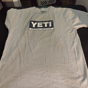 YETI Gray Men's T-Shirt